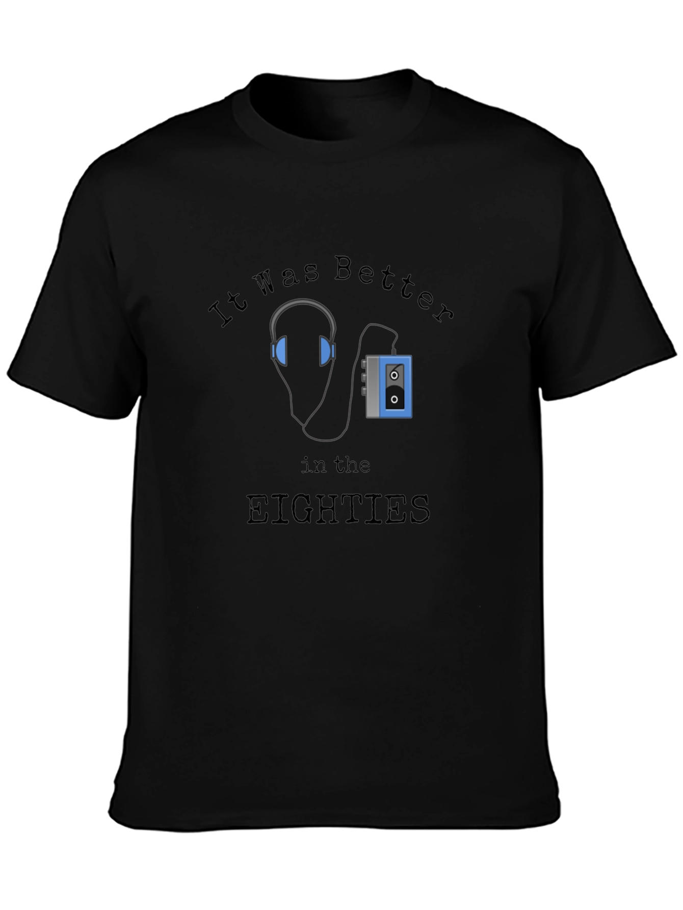 Retro 80s Cassette Player Graphic Tee