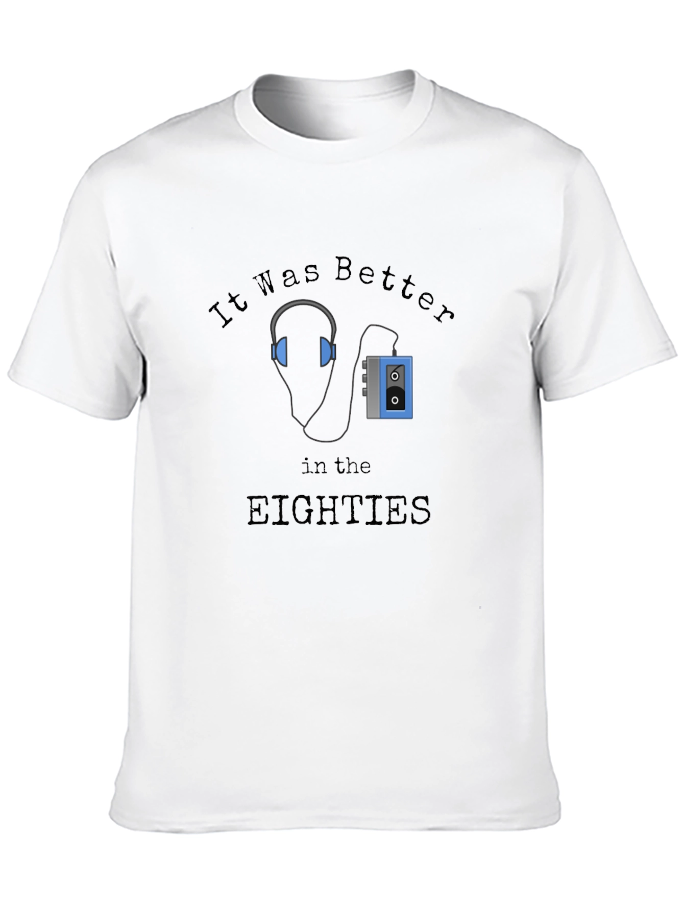 Retro 80s Cassette Player Graphic Tee