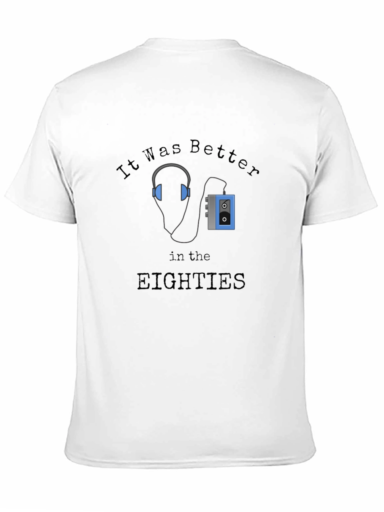 Retro 80s Cassette Player Graphic Tee
