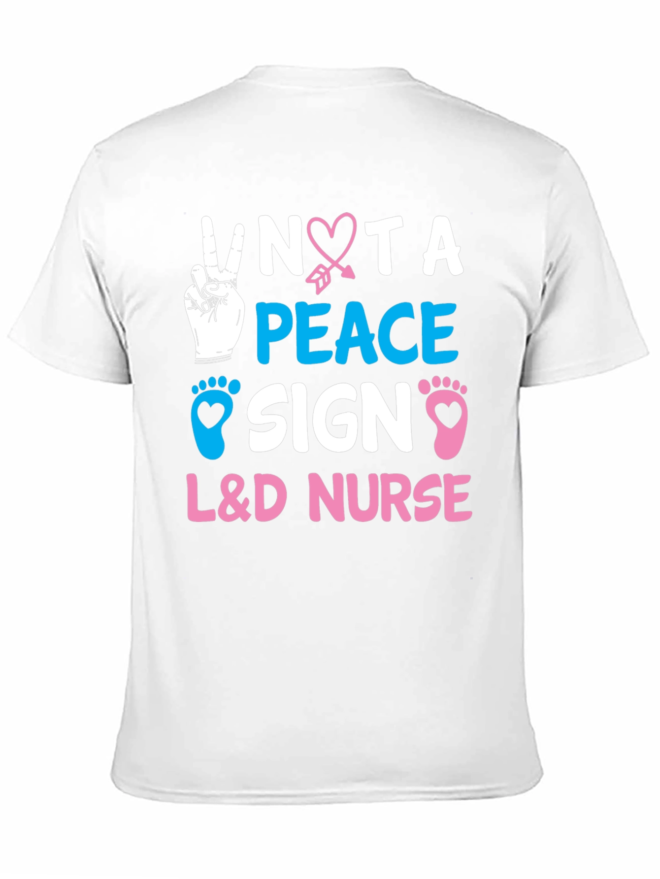 L&D Nurse - Peace Sign Graphic Tee