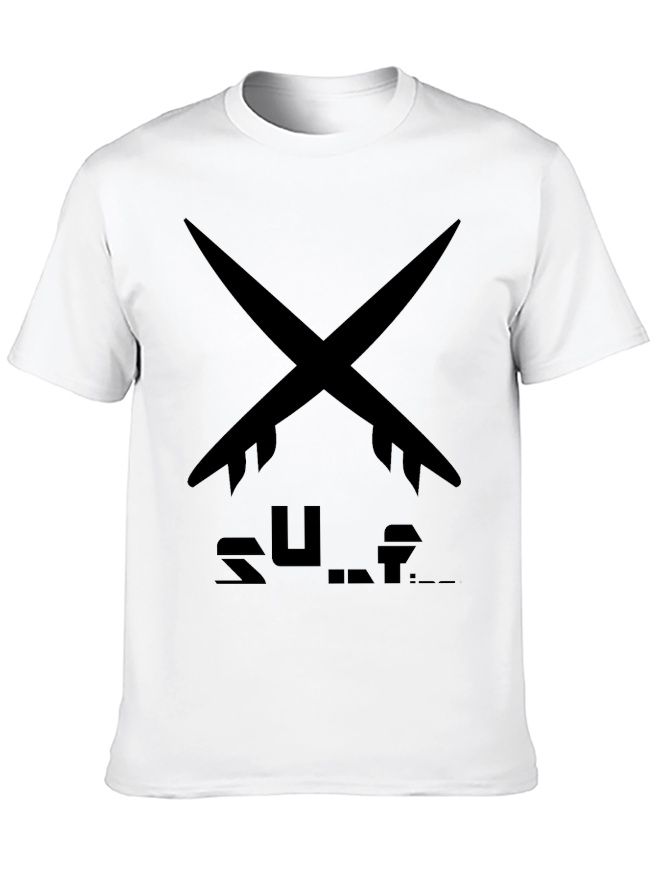 Surfboard Tee - Black Surf Design T-Shirt