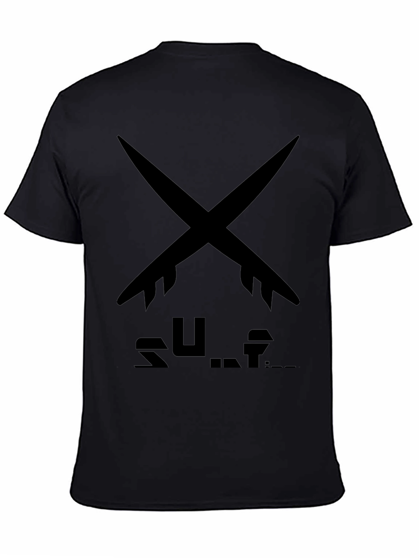 Surfboard Tee - Black Surf Design T-Shirt