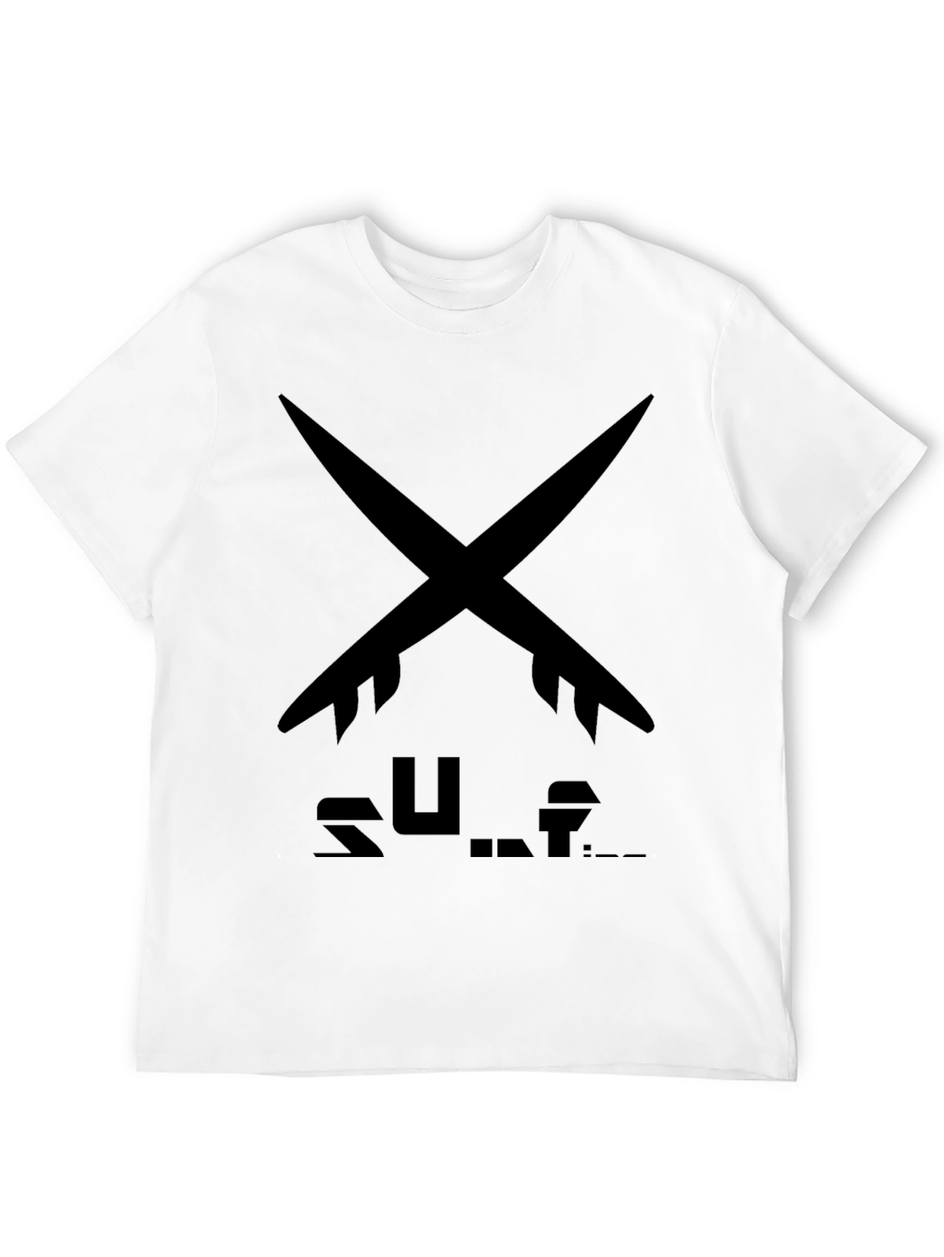 Surfboard Tee - Black Surf Design T-Shirt