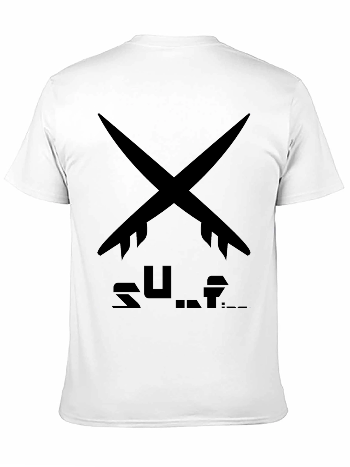 Surfboard Tee - Black Surf Design T-Shirt