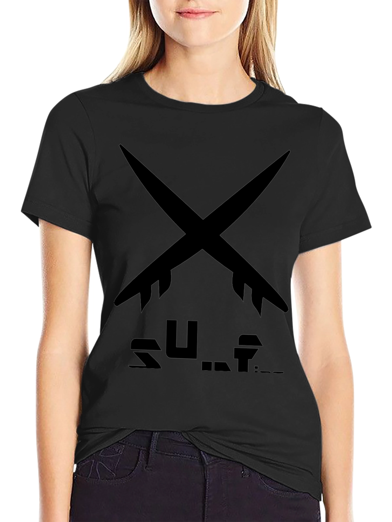 Surfboard Tee - Black Surf Design T-Shirt