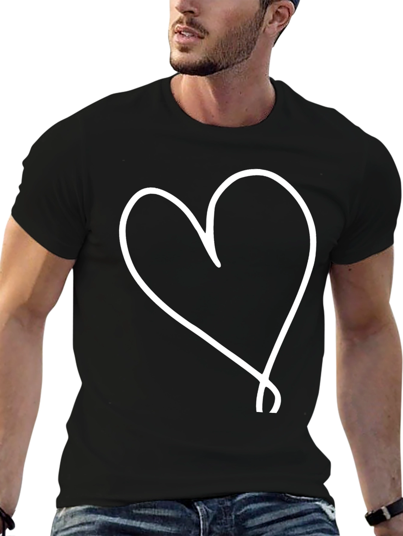 Heart Graphic Tee - Casual Style
