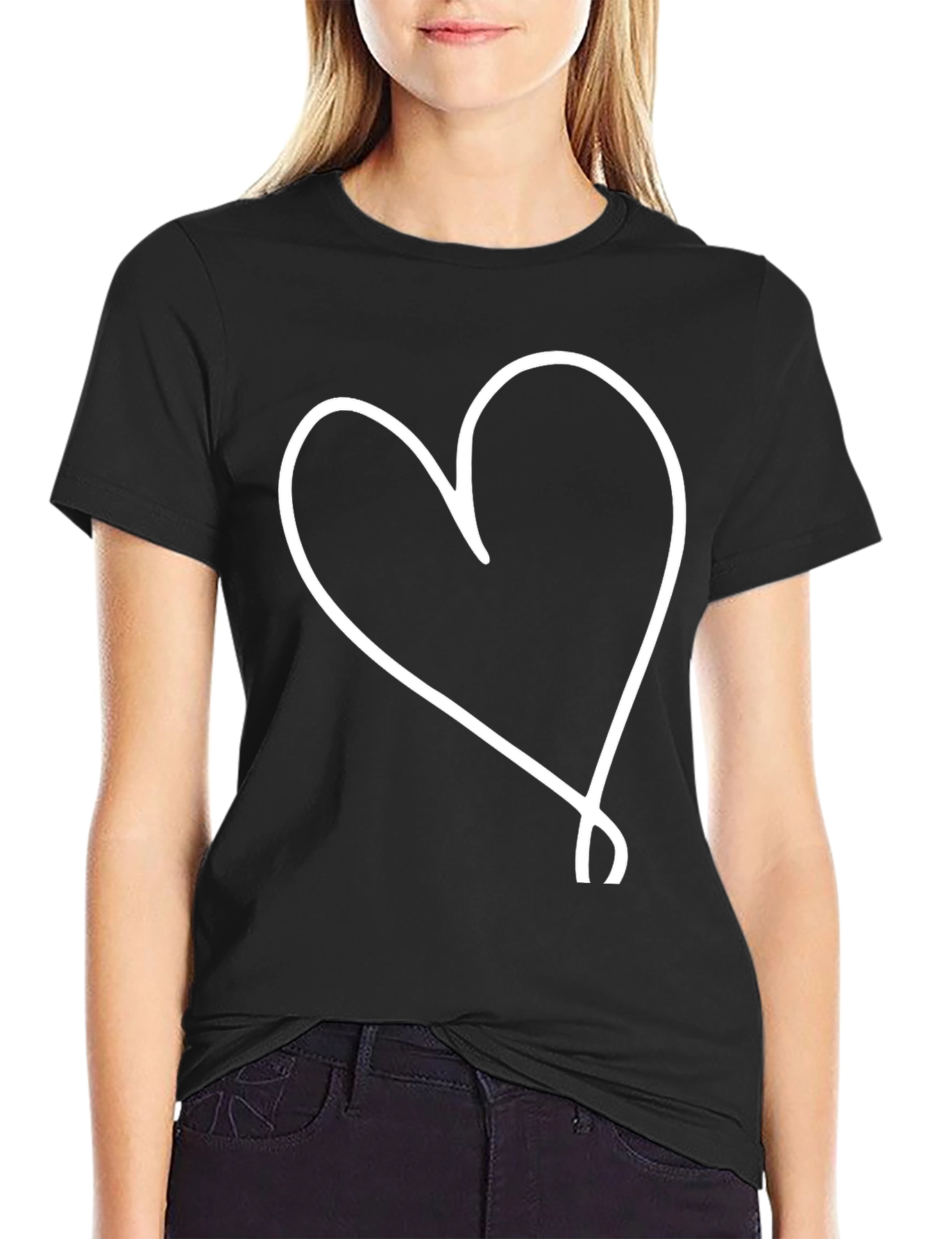 Heart Graphic Tee - Casual Style