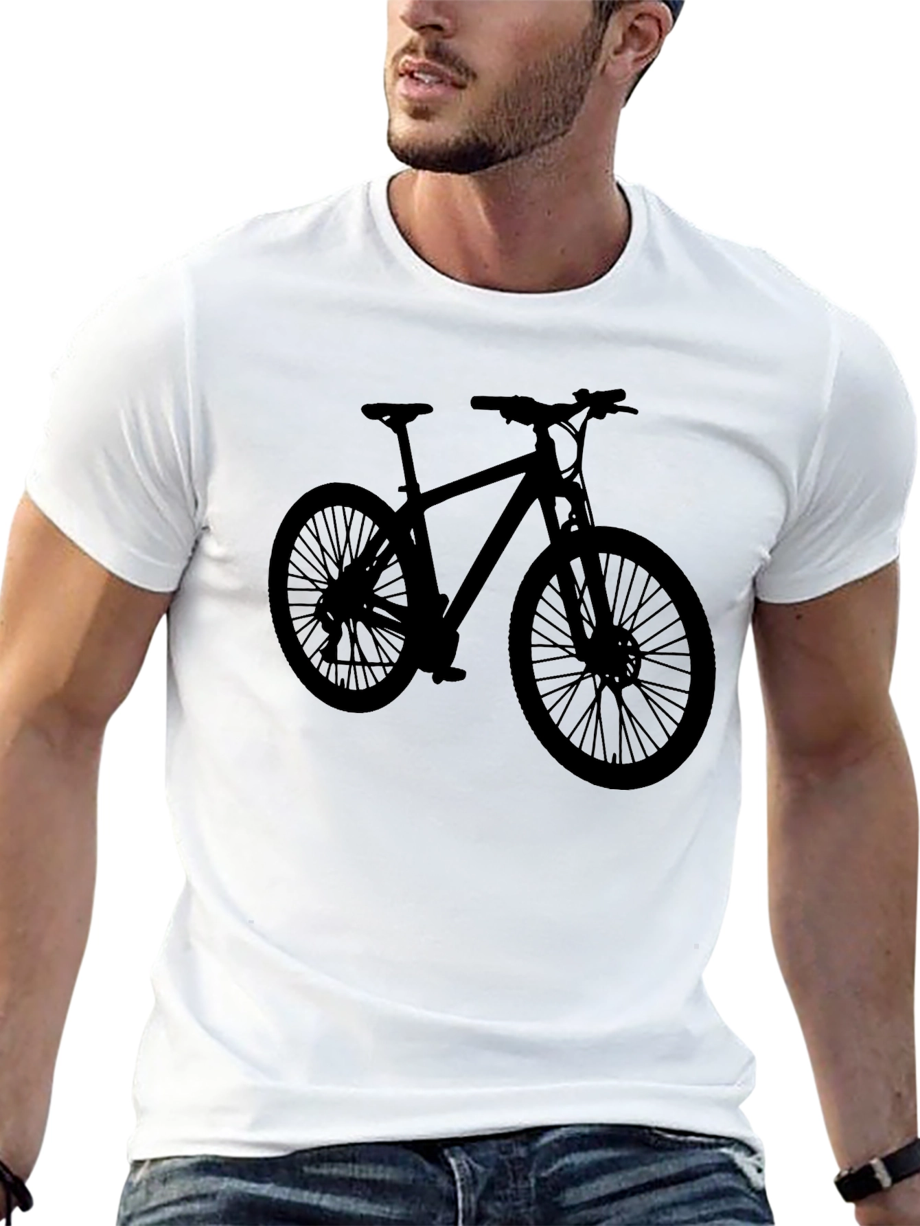 Mountain Bike Silhouette Black T-Shirt
