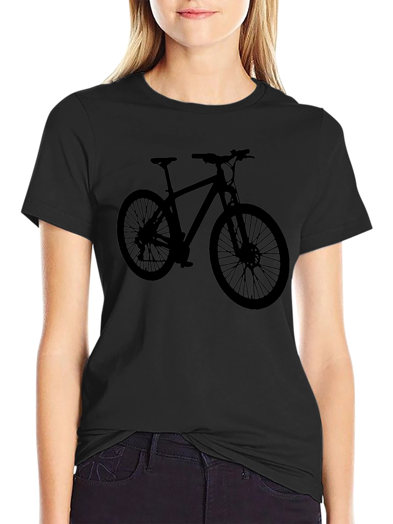 Mountain Bike Silhouette Black T-Shirt