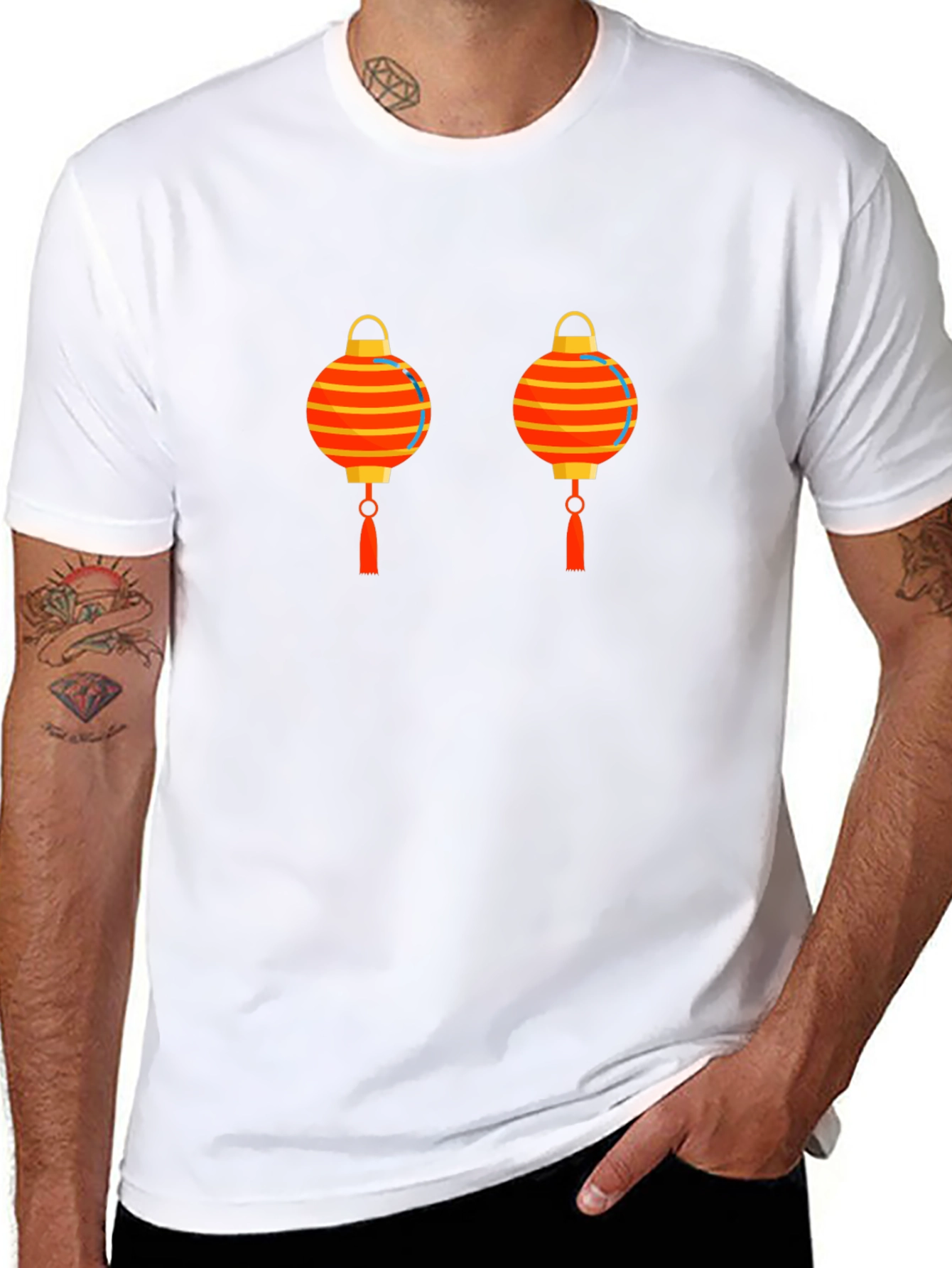 Lantern Graphic Black T-Shirt