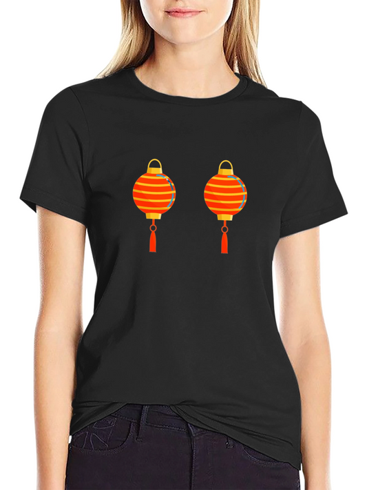 Lantern Graphic Black T-Shirt