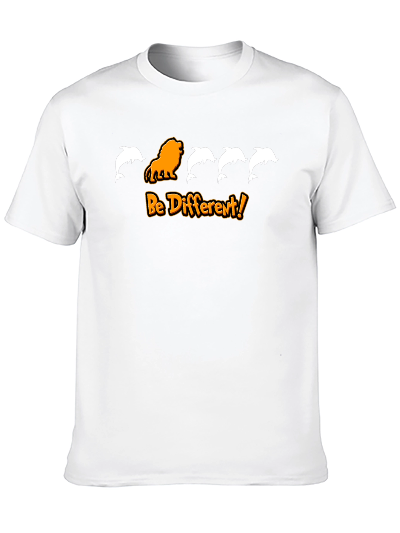 Be Different Graphic Tee - Lion and Dolphins