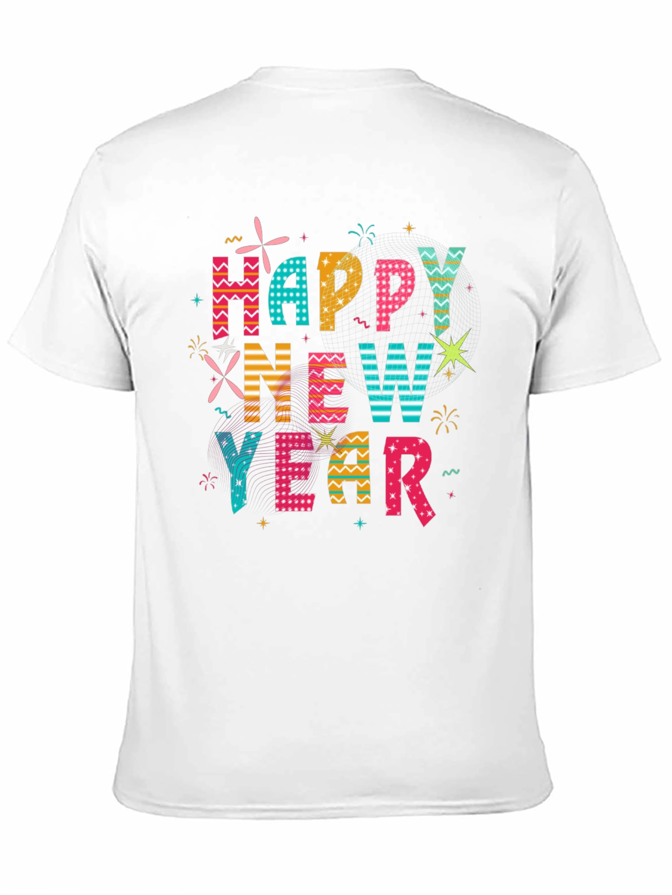 Happy New Year Graphic T-Shirt - Festive Holiday Tee