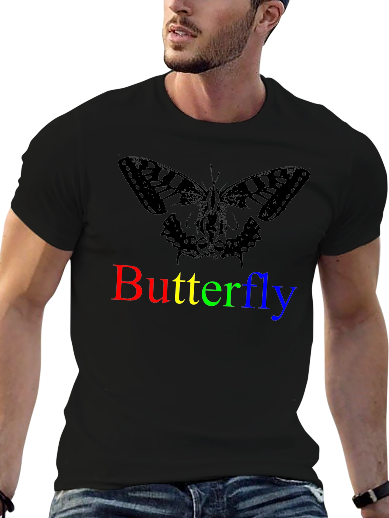 Butterfly Graphic Print T-Shirt