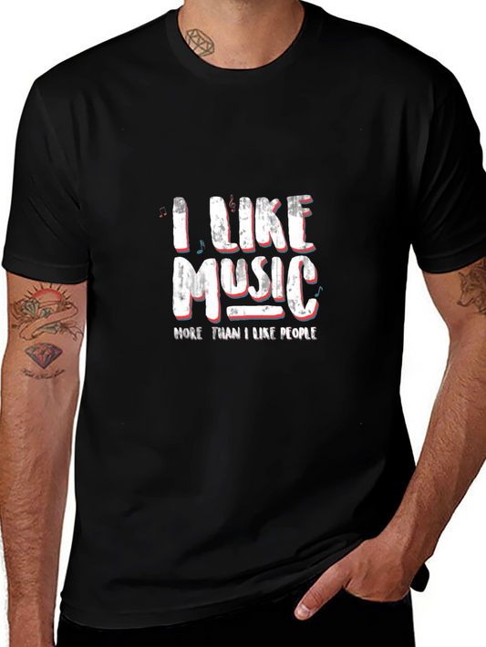 I Like Music More Than I Like People Tee