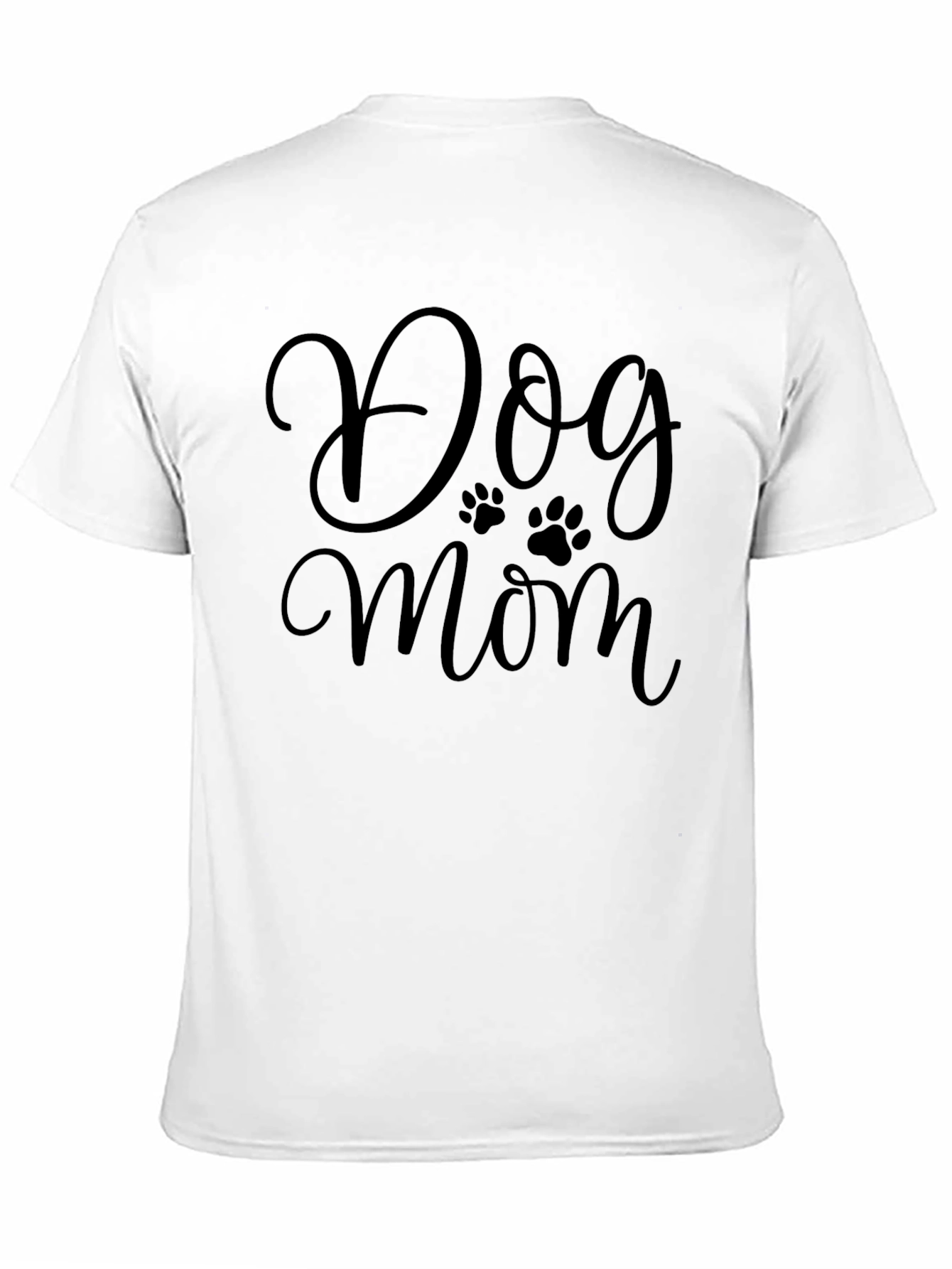 Dog Mom Black Graphic T-Shirt