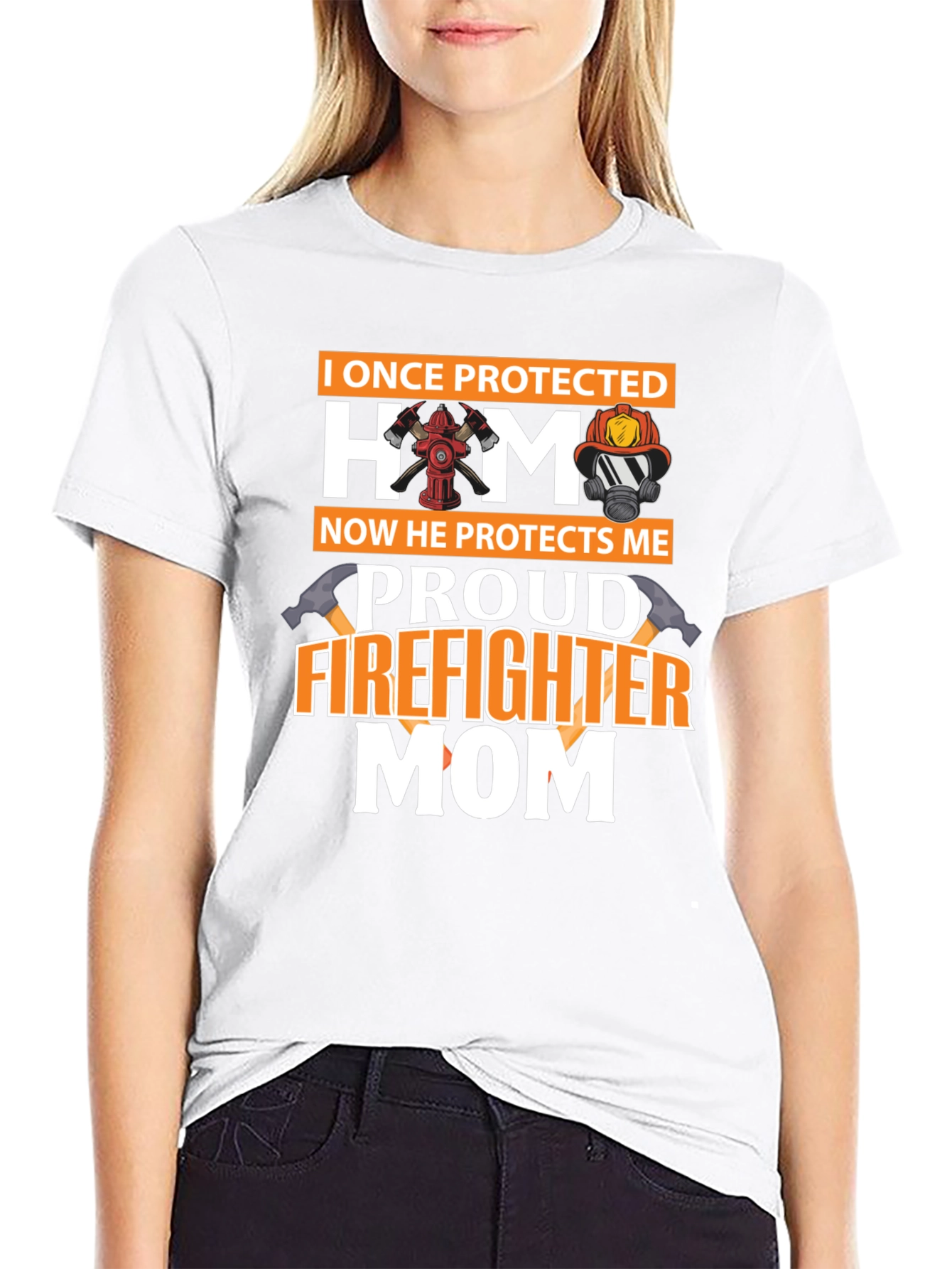 Proud Firefighter Mom T-Shirt