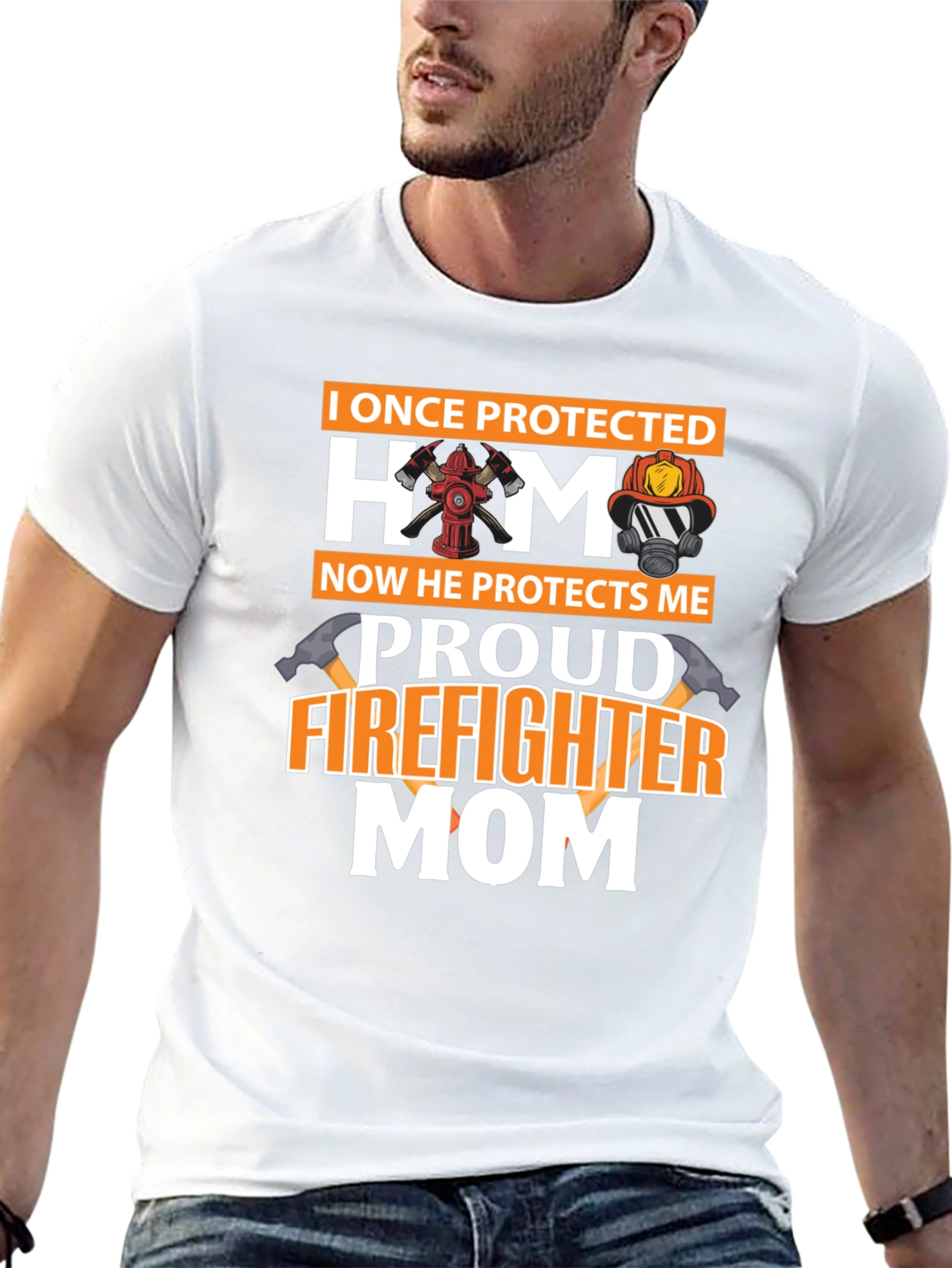 Proud Firefighter Mom T-Shirt