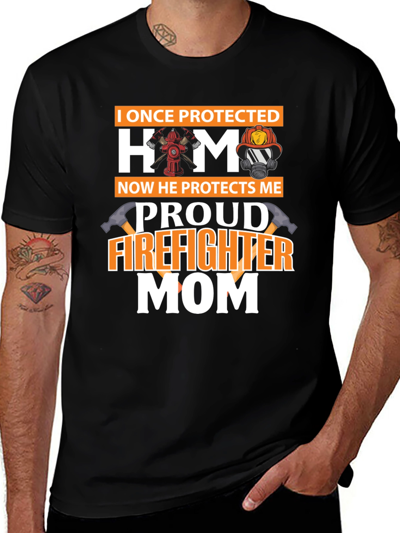 Proud Firefighter Mom T-Shirt
