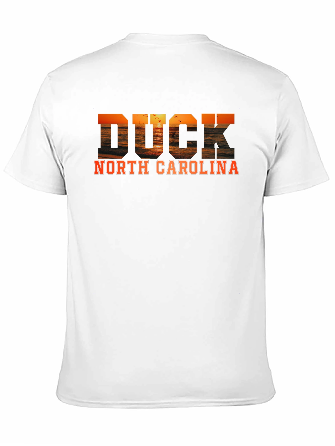 Duck North Carolina Sunset Graphic T-Shirt