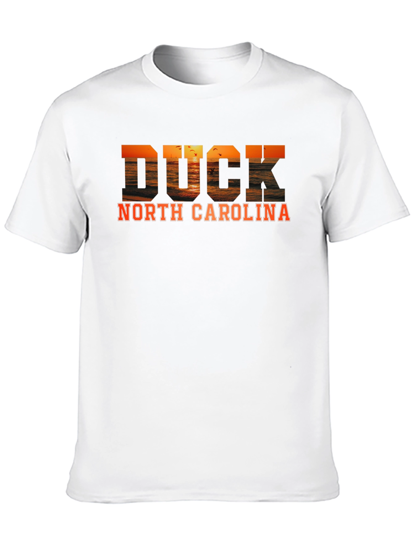 Duck North Carolina Sunset Graphic T-Shirt