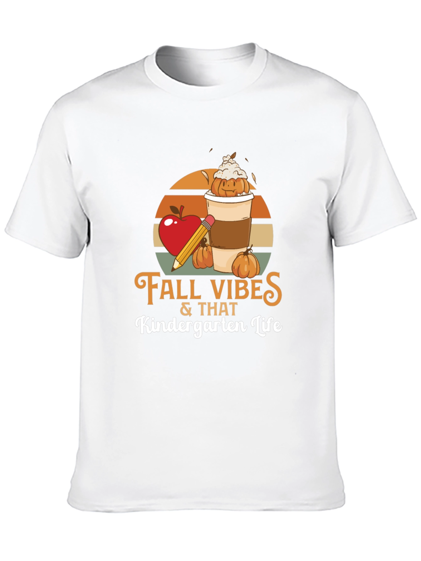Fall Vibes Kindergarten Life T-Shirt