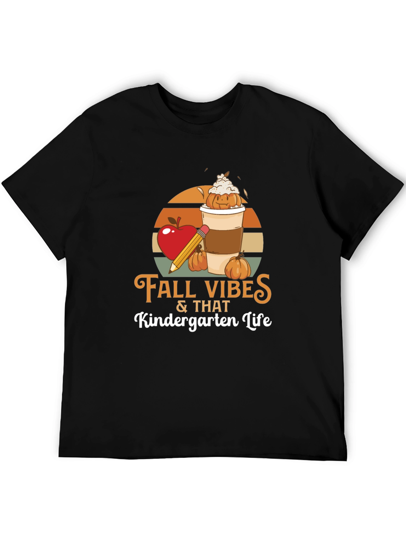 Fall Vibes Kindergarten Life T-Shirt