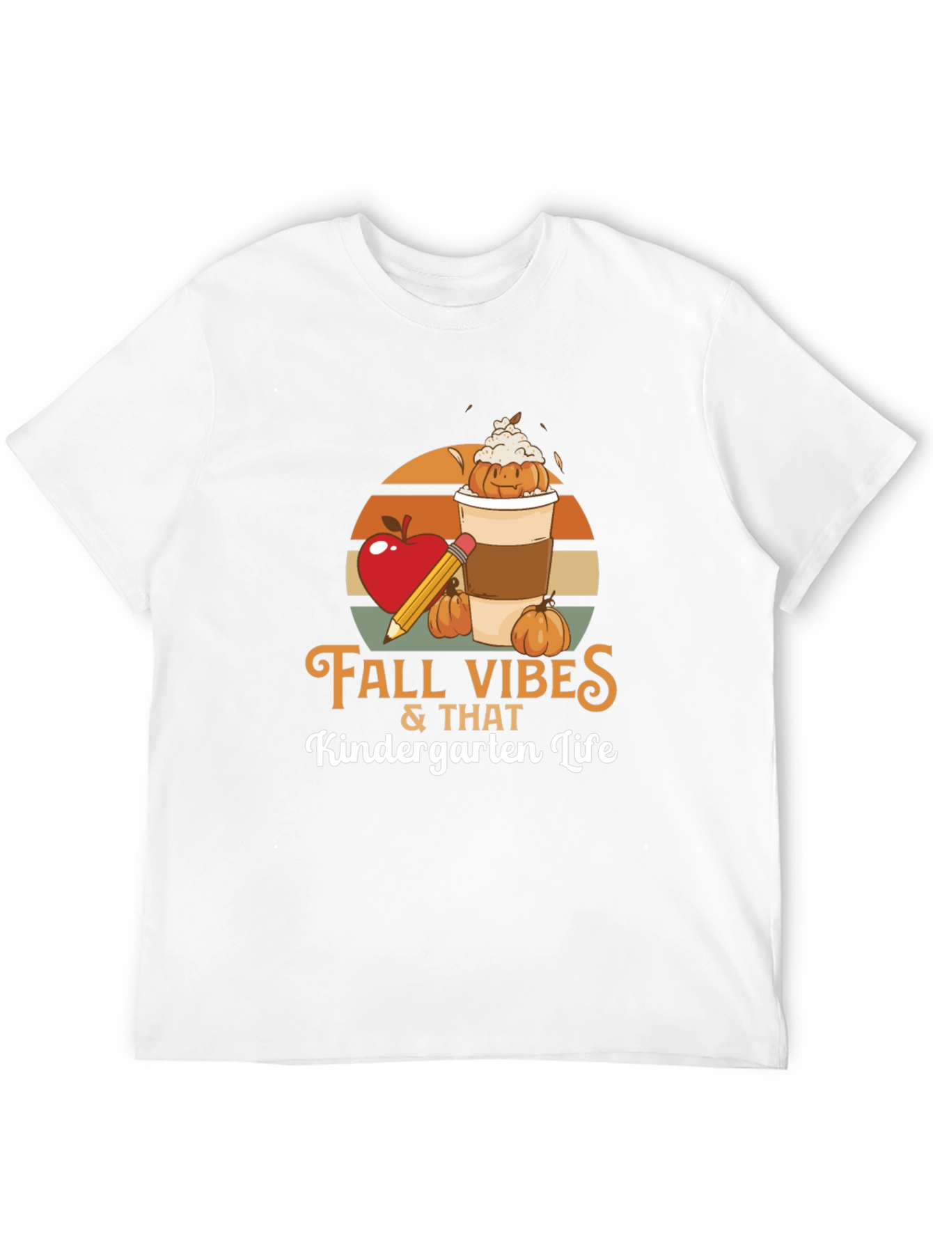 Fall Vibes Kindergarten Life T-Shirt