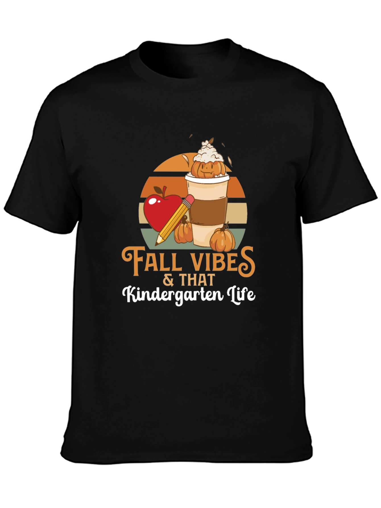 Fall Vibes Kindergarten Life T-Shirt