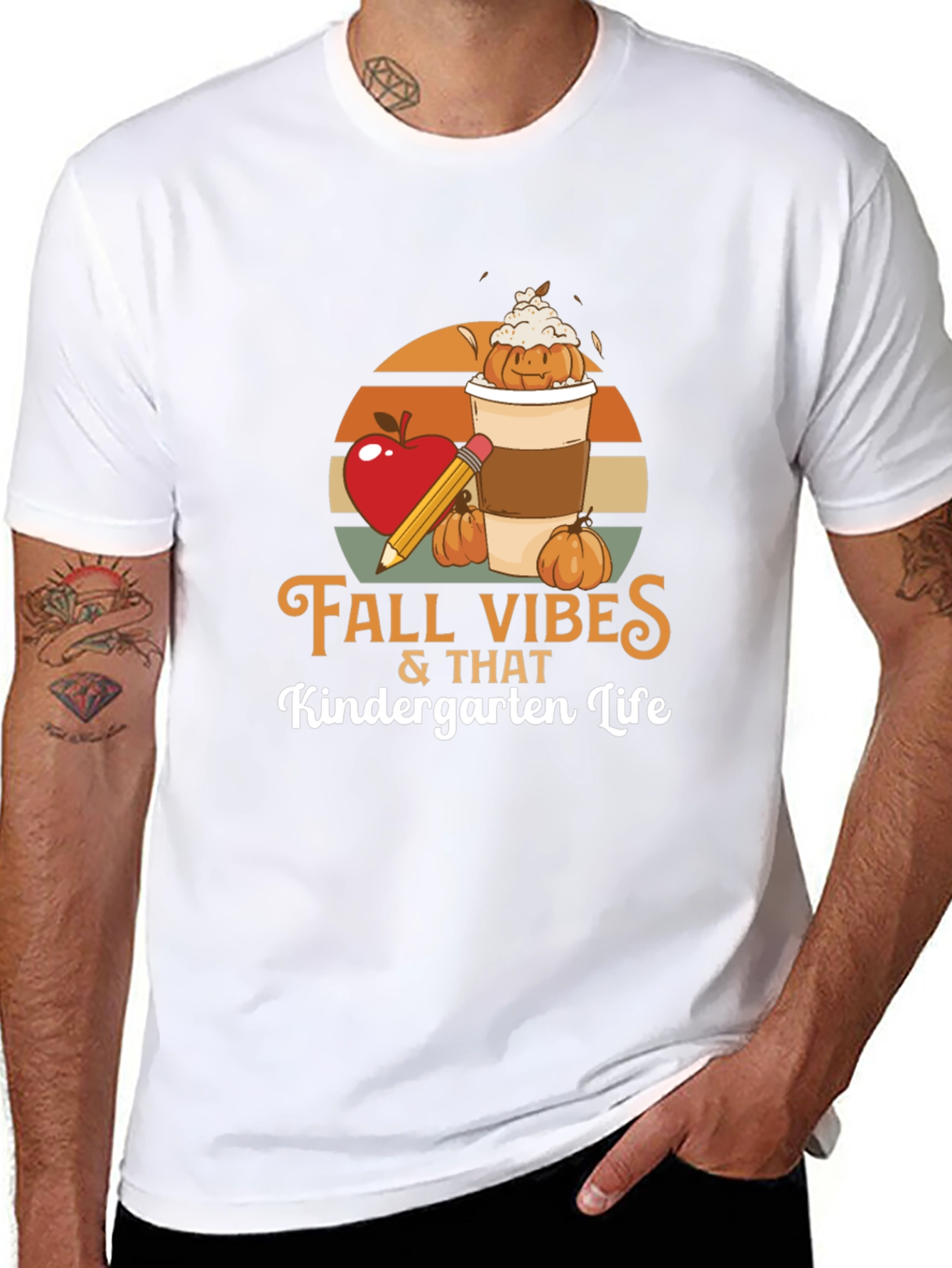 Fall Vibes Kindergarten Life T-Shirt
