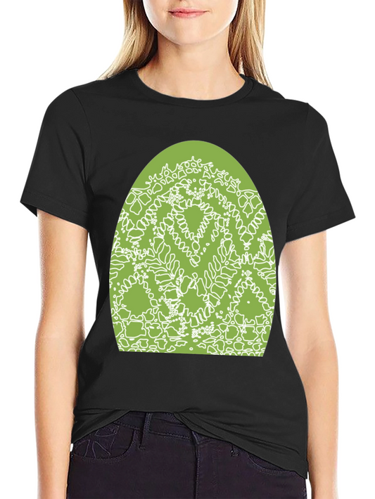 Modern Graphic Tee - Abstract Green Design