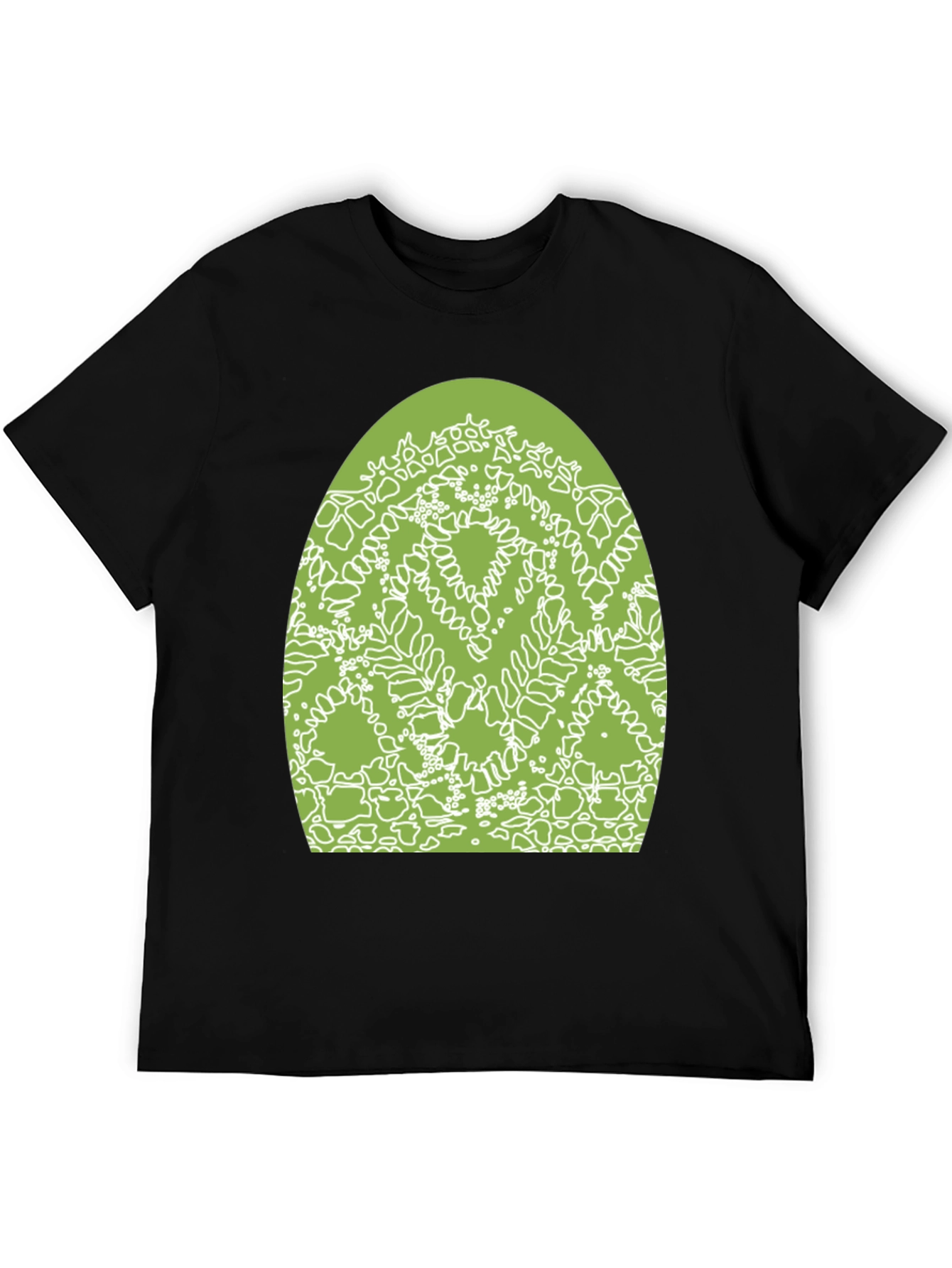 Modern Graphic Tee - Abstract Green Design
