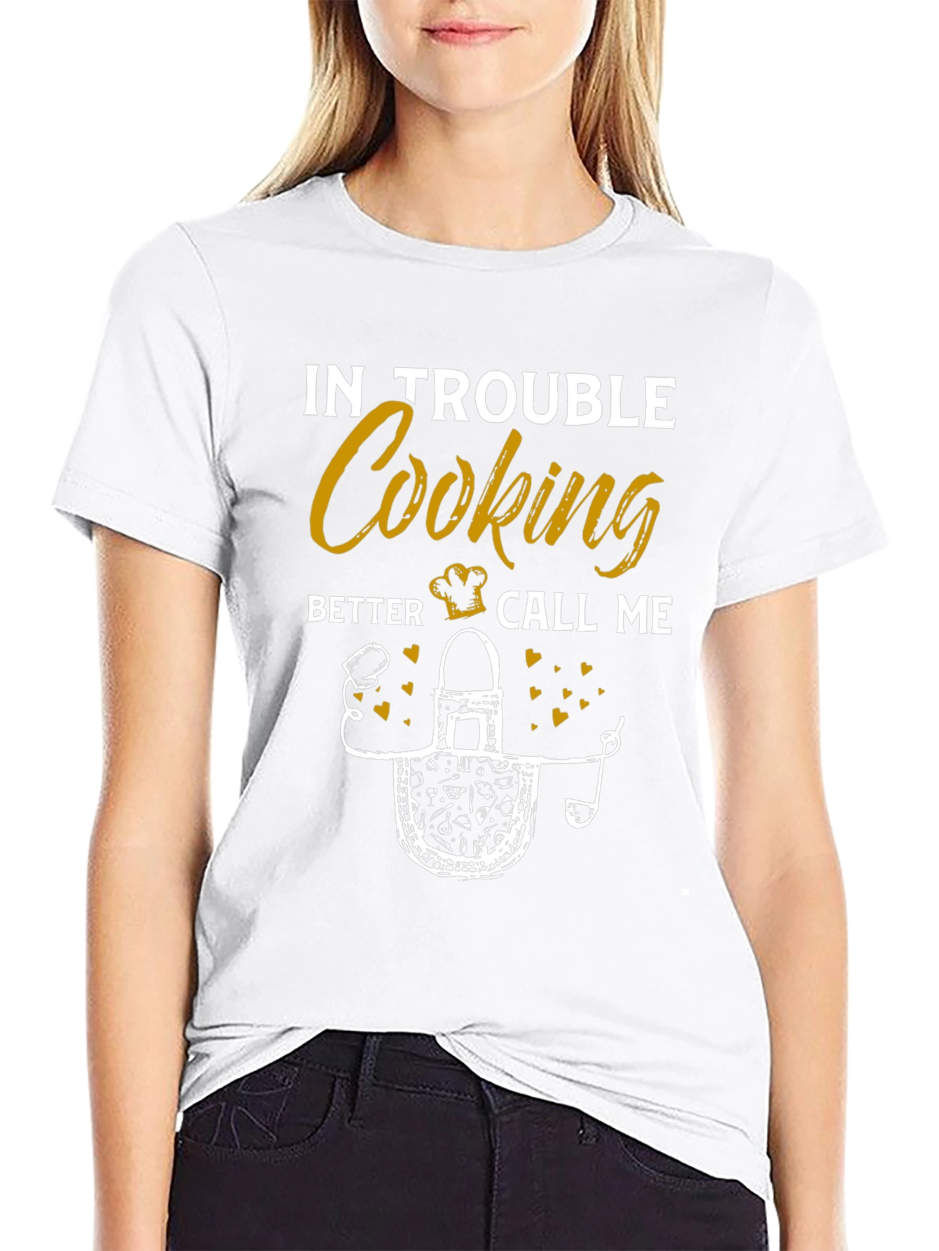 In Trouble Cooking? Chef Apron Graphic Tee - Unisex