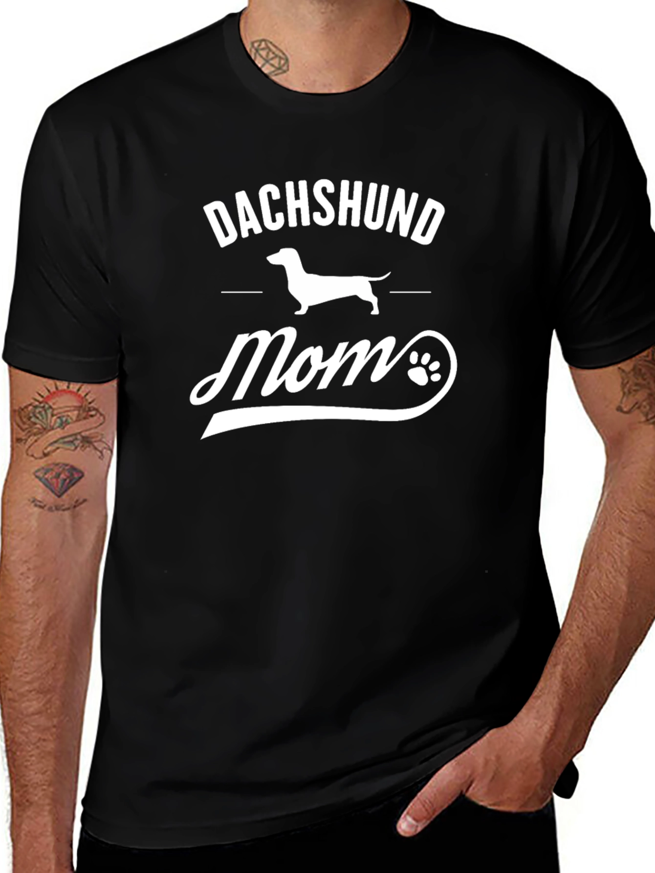Dachshund Mom Graphic T-Shirt Dog Lover Tee