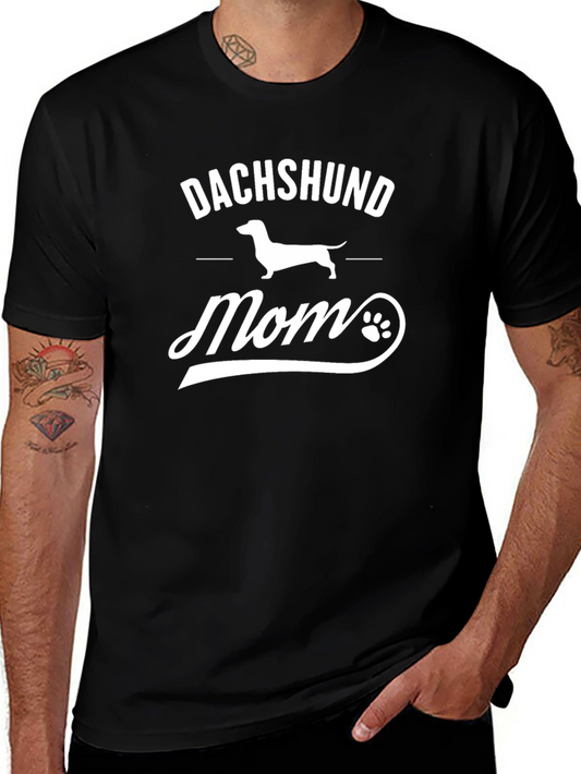 Dachshund Mom Graphic T-Shirt Dog Lover Tee