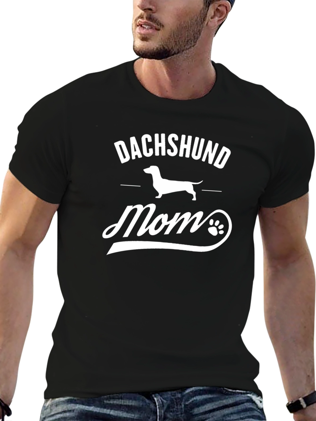 Dachshund Mom Graphic T-Shirt Dog Lover Tee