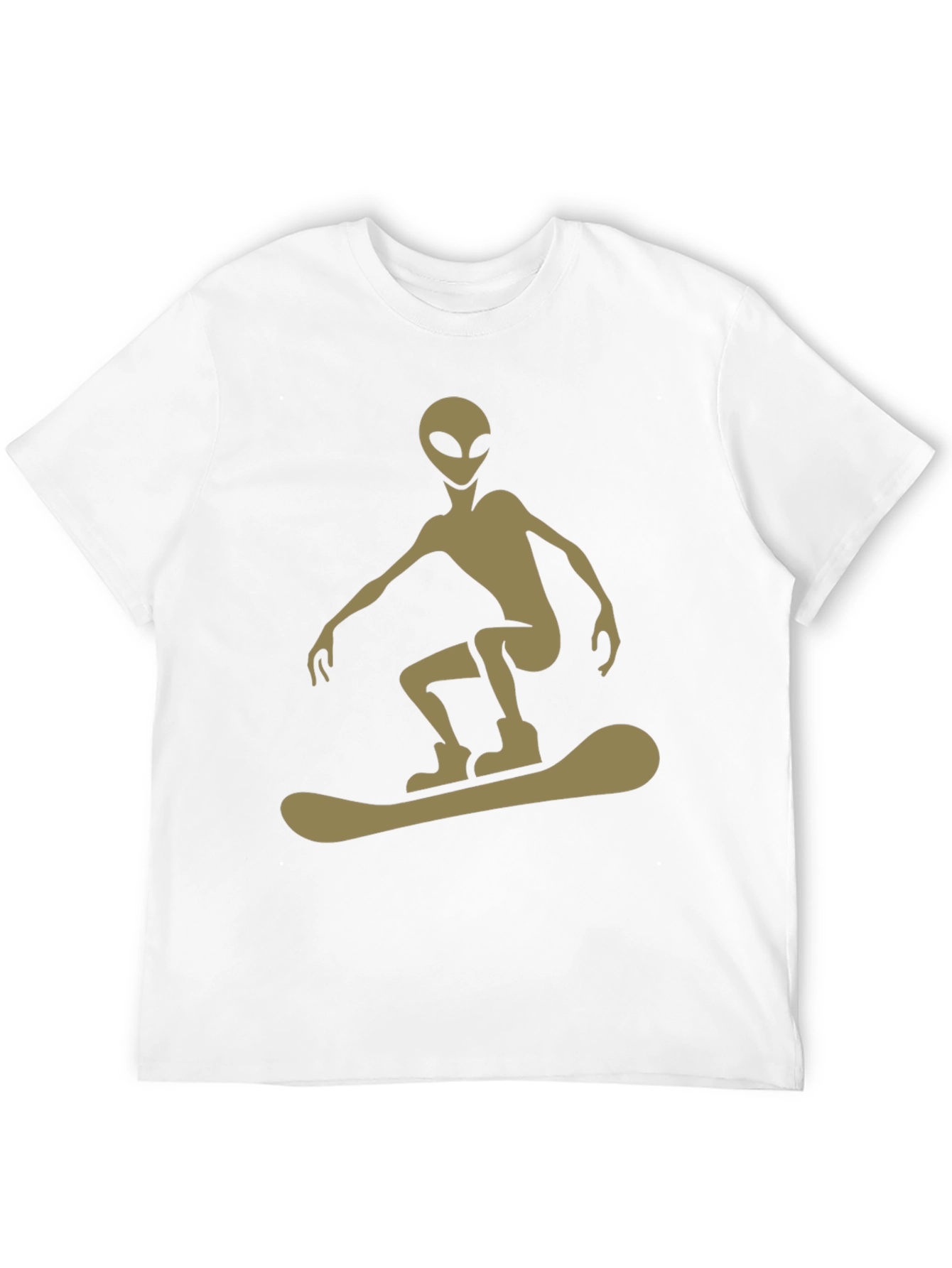 Alien Snowboarder Graphic Tee - Unique Style
