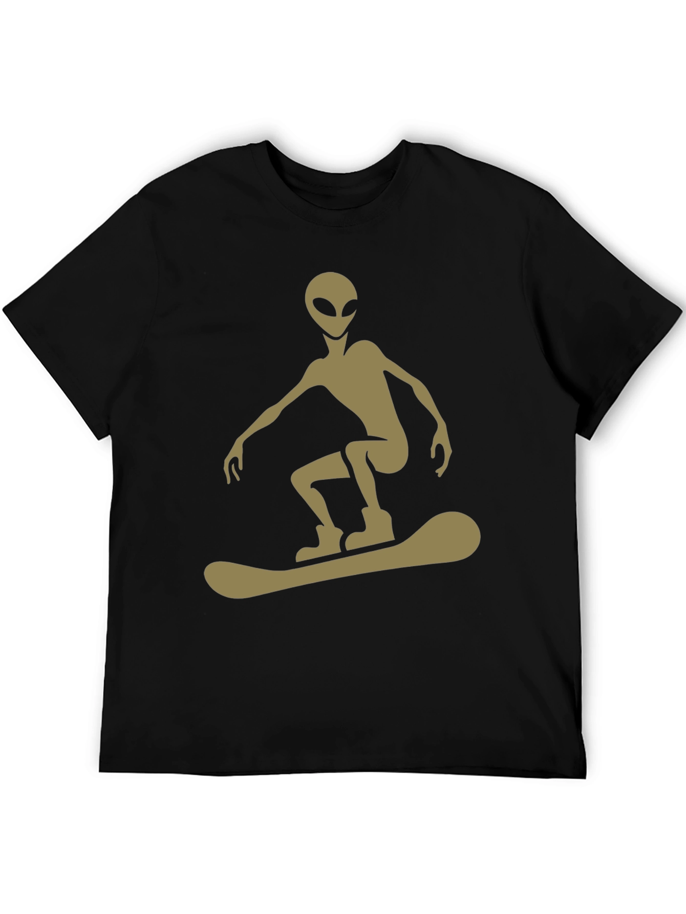 Alien Snowboarder Graphic Tee - Unique Style