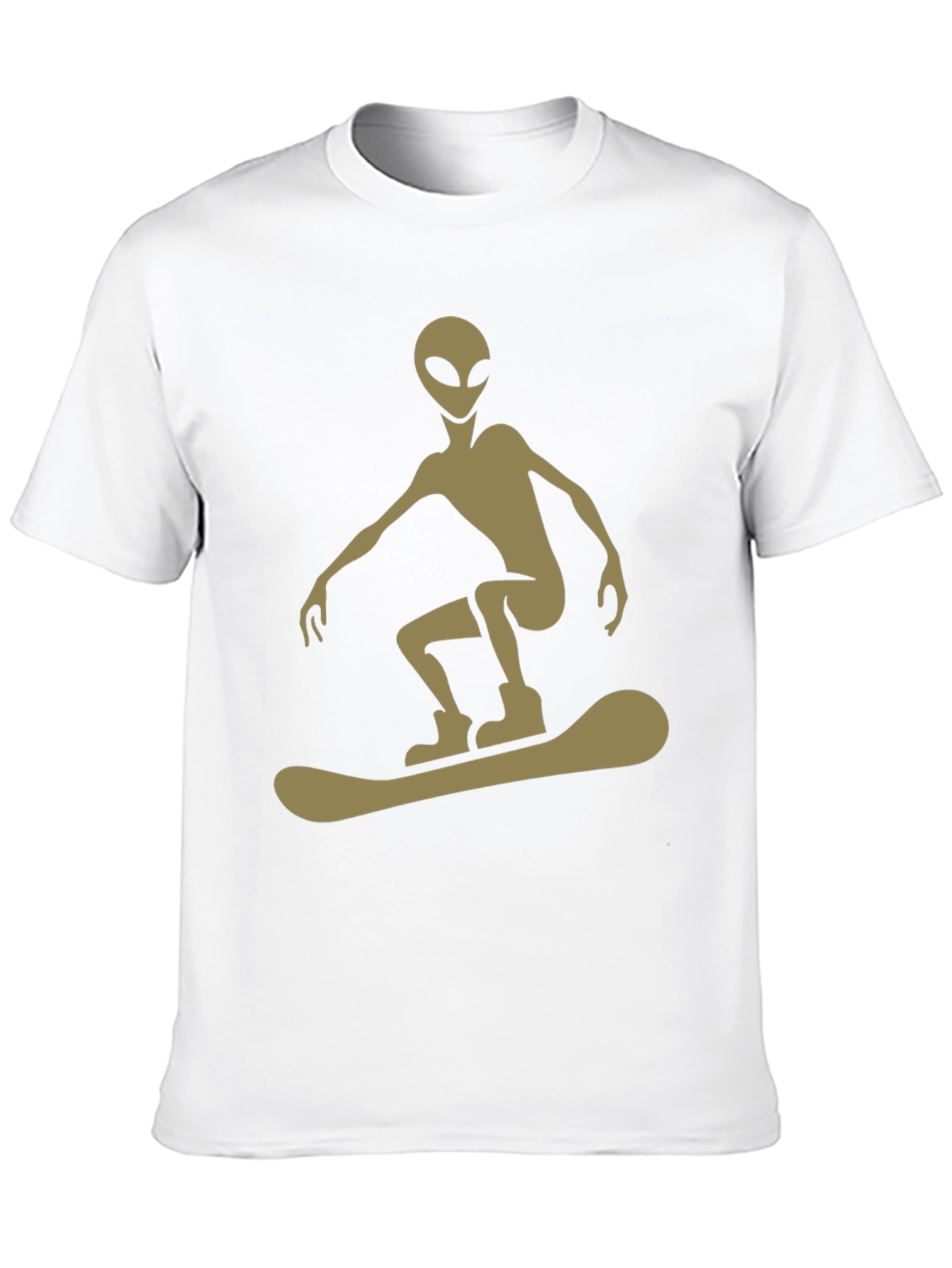 Alien Snowboarder Graphic Tee - Unique Style