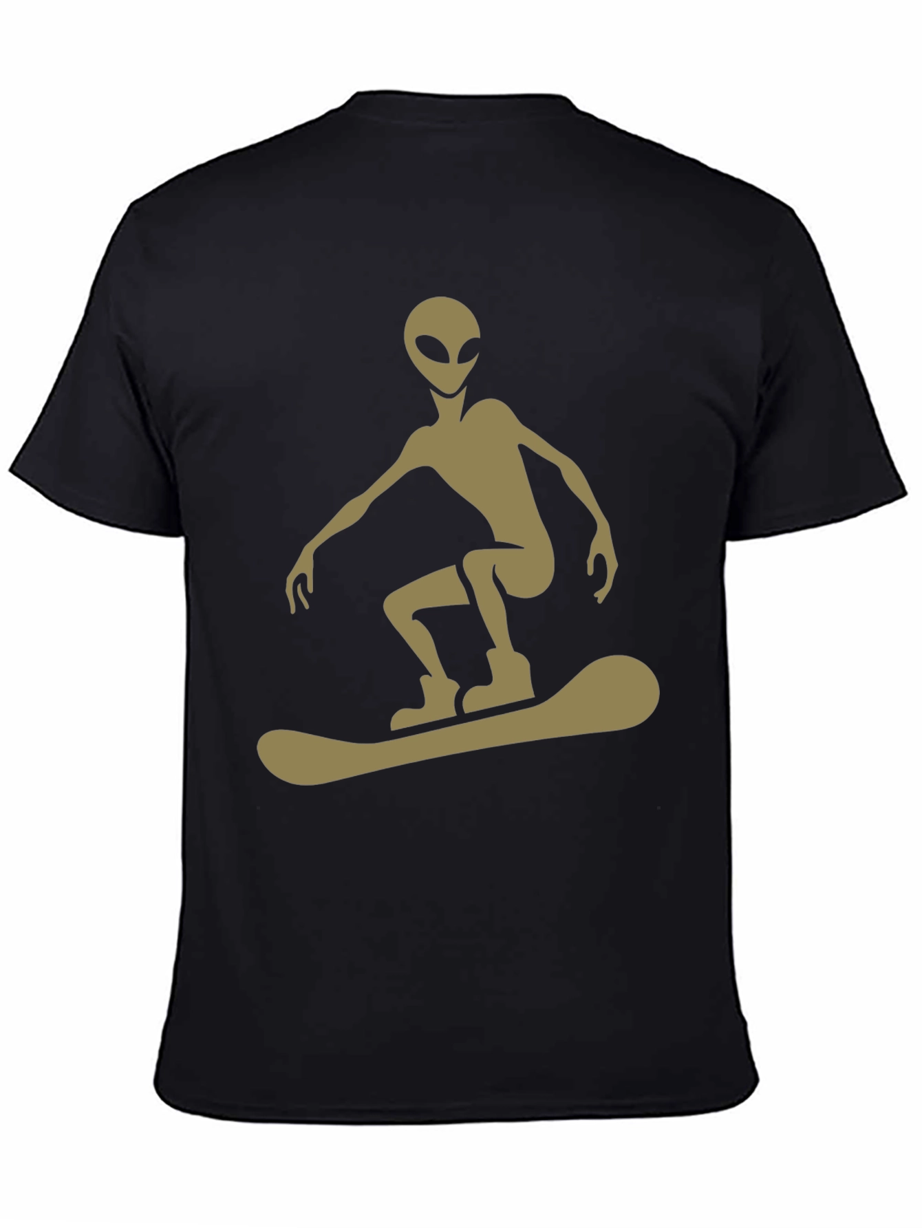 Alien Snowboarder Graphic Tee - Unique Style