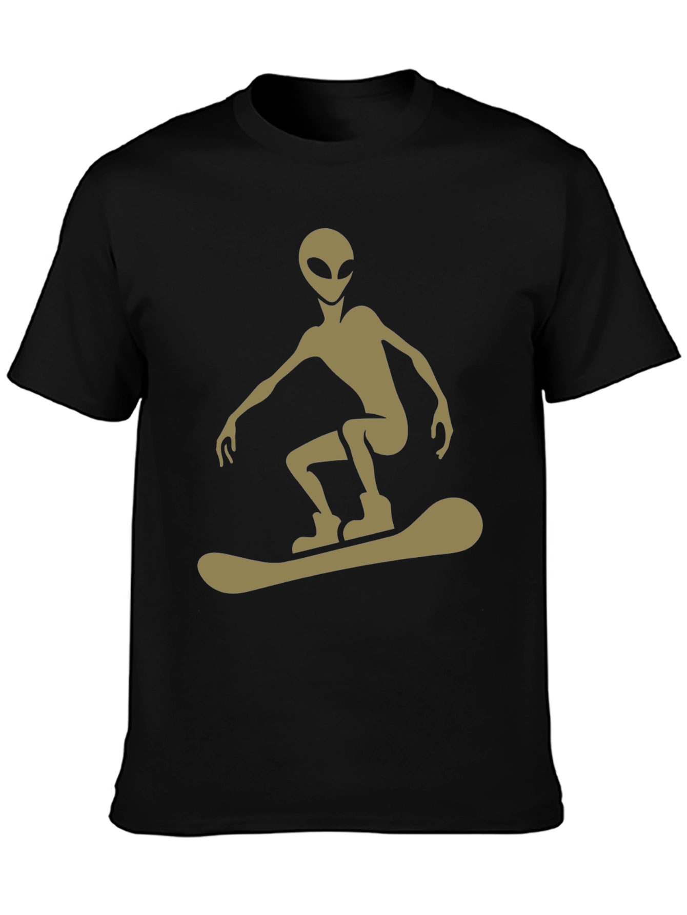 Alien Snowboarder Graphic Tee - Unique Style