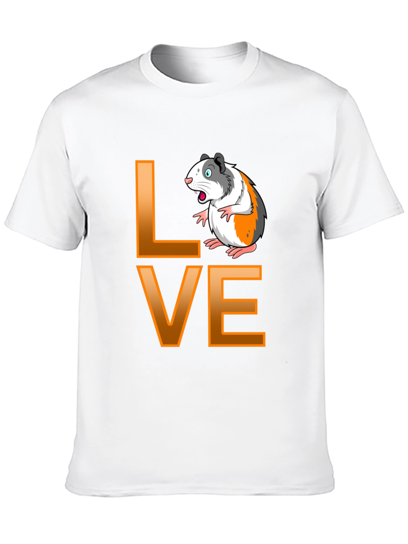 Guinea Pig Love Graphic T-Shirt - Black