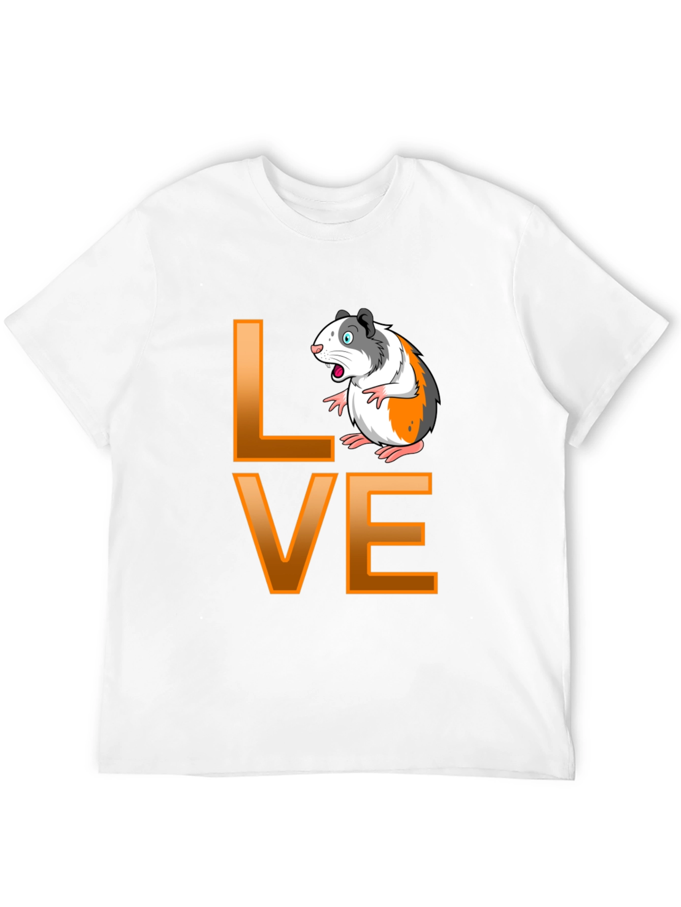 Guinea Pig Love Graphic T-Shirt - Black
