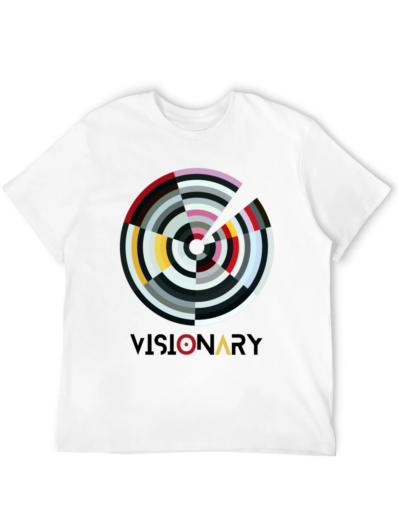 Visionary Graphic Print Black T-Shirt