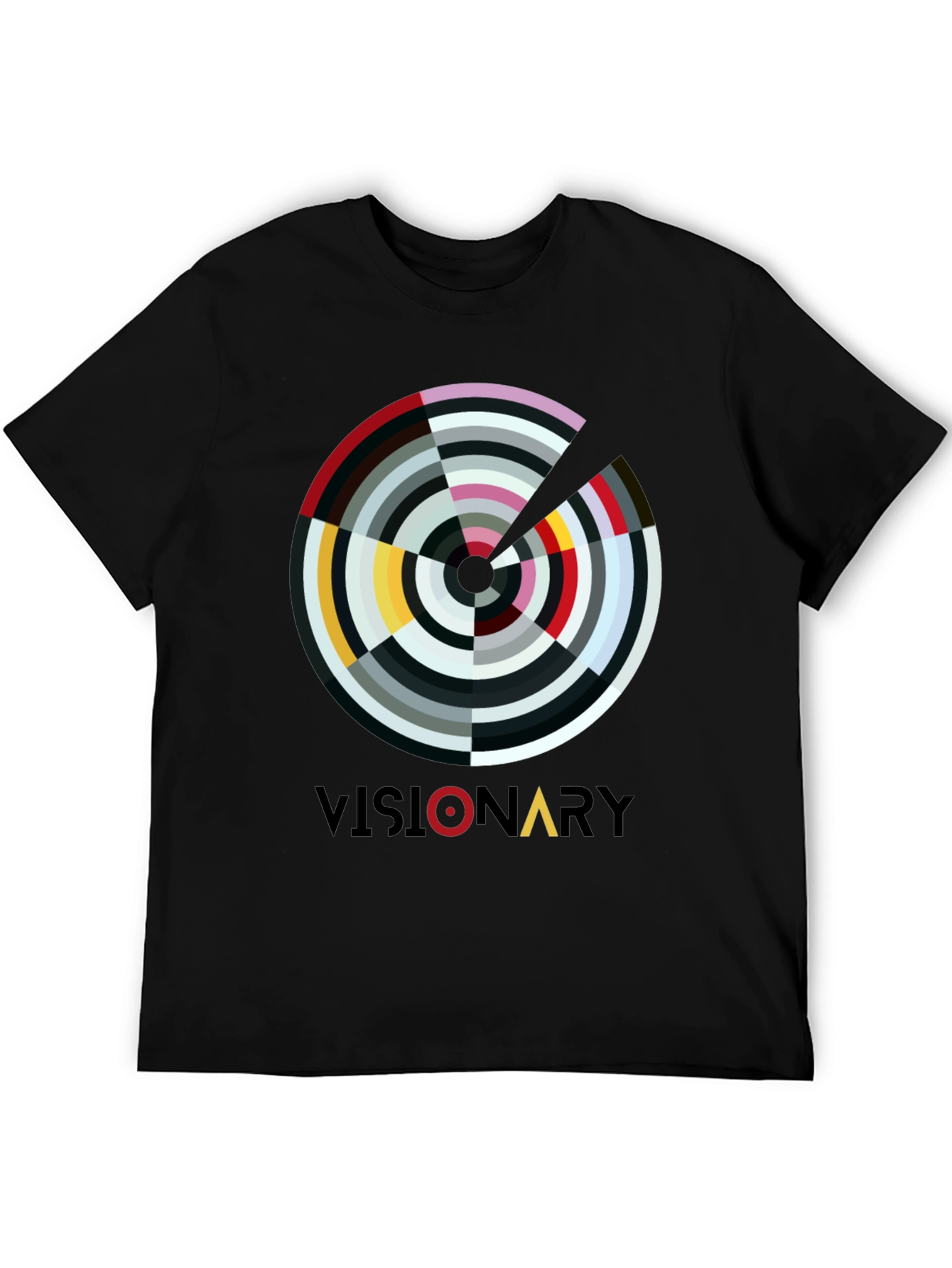 Visionary Graphic Print Black T-Shirt