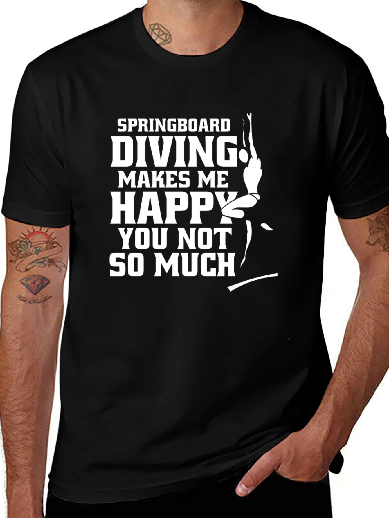Springboard Diving Makes Me Happy T-Shirt