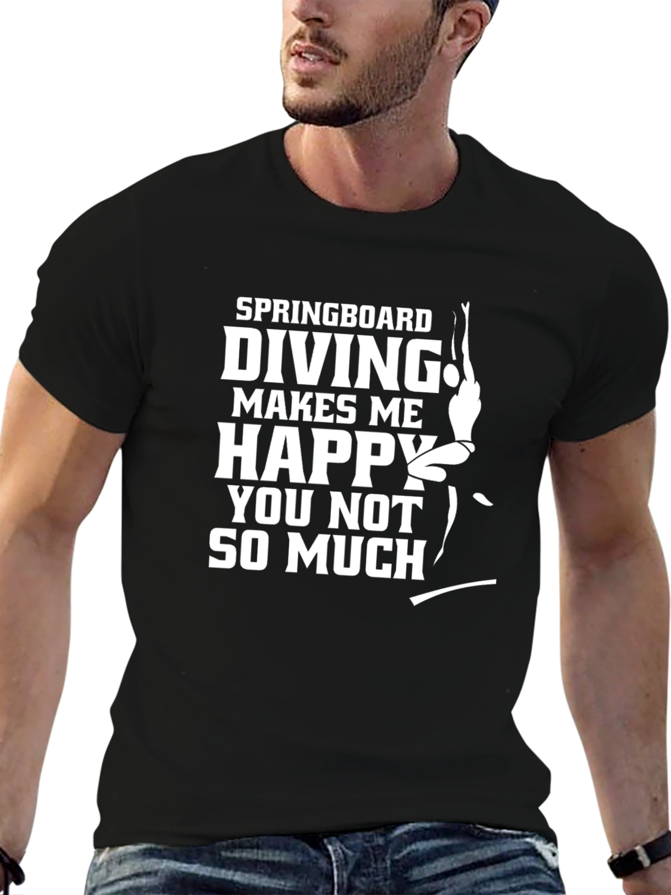 Springboard Diving Makes Me Happy T-Shirt
