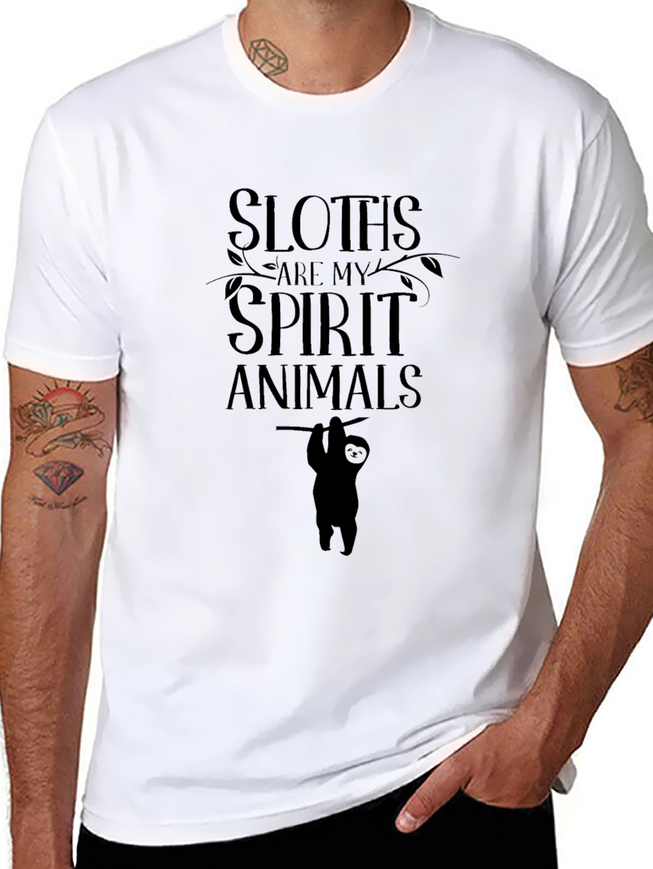 Sloths Are My Spirit Animal Graphic Tee