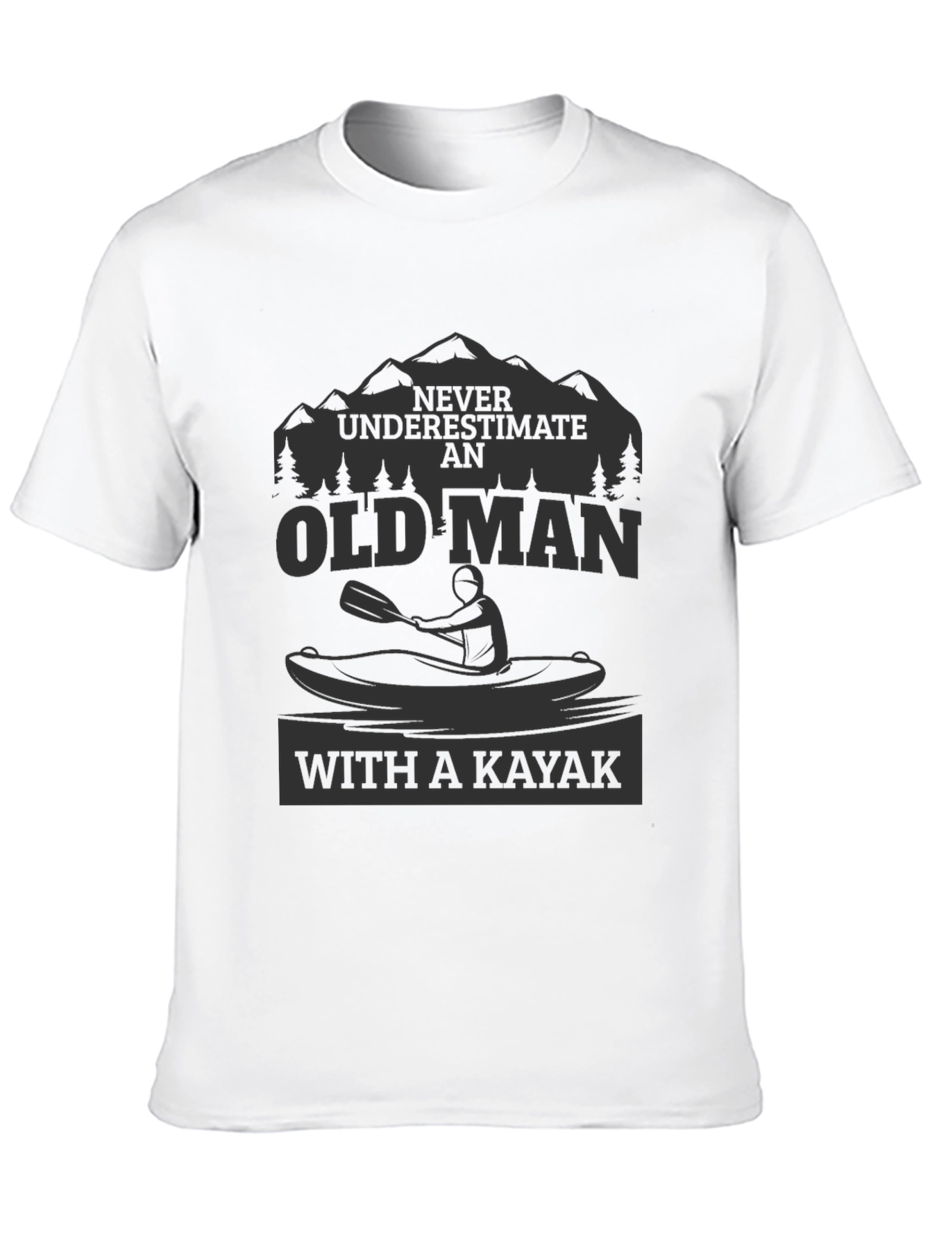 Old Man Kayak T-Shirt - Adventure Ready!
