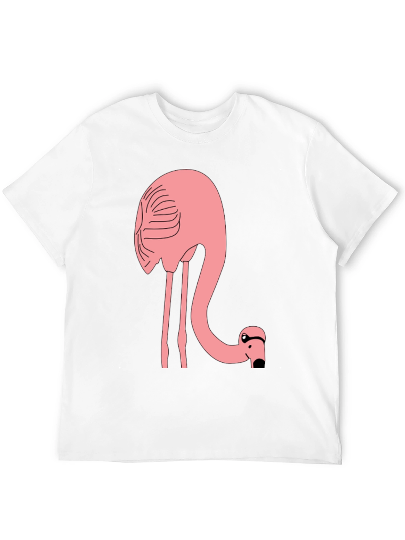 Flamingo T-Shirt - Black Cotton Tee